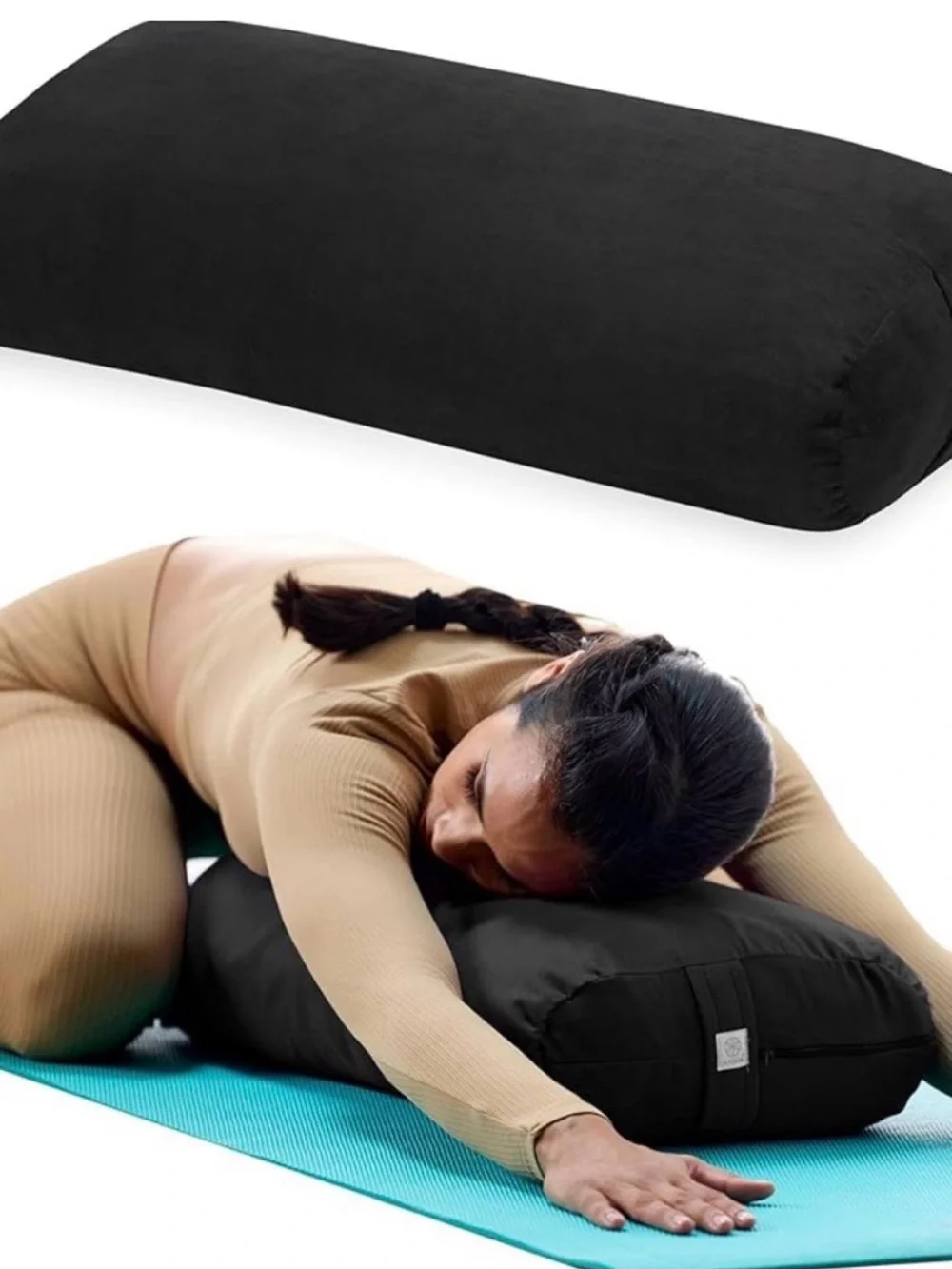 GAIAM Black Yoga Bolster